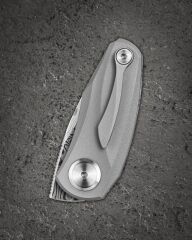 BESTECH Tulip | Titanyum Sap | Damasteel Çelik Mini Çakı | BT1913F
