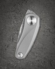 BESTECH Tulip | Titanyum Sap | Damasteel Çelik Mini Çakı | BT1913F