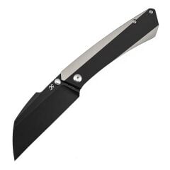 KANSEPT Contra | Siyah ve Düz Titanyum Sap | Blackwash S90V Çelik Çakı | K1139A2