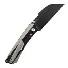 KANSEPT Contra | Siyah ve Düz Titanyum Sap | Blackwash S90V Çelik Çakı | K1139A2