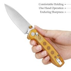 Trivisa Dragonfly-Y | Eksen Kilitli | PEI ( Ultem ) Sap | 14C28N Çelik Çakı | JM03-YP-14