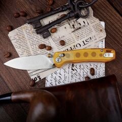 Trivisa Dragonfly-Y | Eksen Kilitli | PEI ( Ultem ) Sap | 14C28N Çelik Çakı | JM03-YP-14