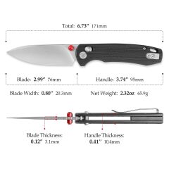 Trivisa Dragonfly-B | Eksen Kilitli | G10 Sap | 14C28N Çelik Çakı | JM03-BG-14