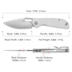Trivisa Gecko-WG | G10 Sap | 14C28N Çelik Çakı | JM04-WG-14