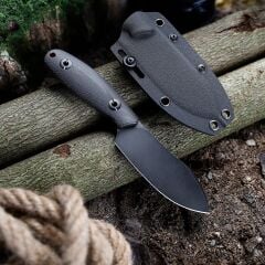 Trivisa Aubergine-BM | Mikarta Sap | Siyah Taşlanmış 14C28N Çelik Bıçak | JM05-BM-14