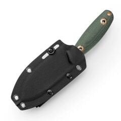 Trivisa Aubergine-GM | Yeşil Mikarta Sap | 14C28N Çelik Gül Altın Bıçak | JM05-GM-14