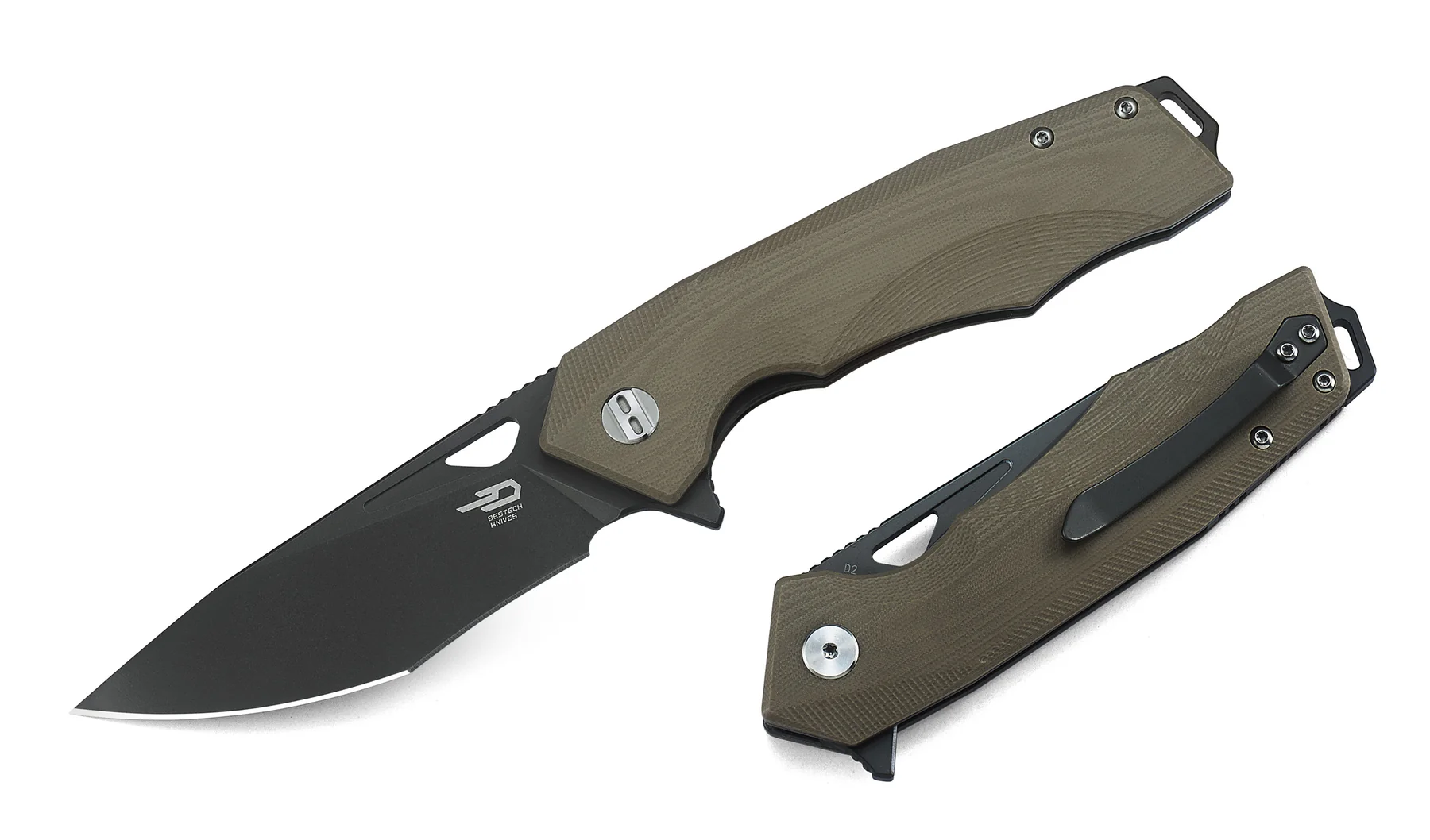 BESTECH TOUCAN G10 Sap: 3,47'' D2 Bıçak BG14C-2