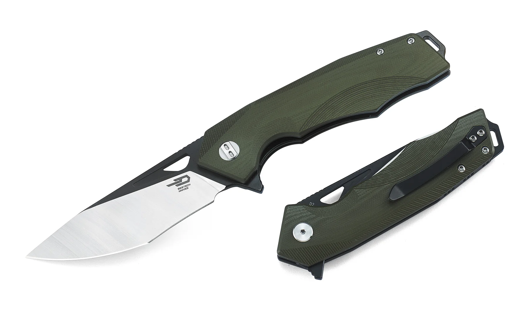 BESTECH TOUCAN G10 Sap: 3,47'' D2 Bıçak BG14B-2