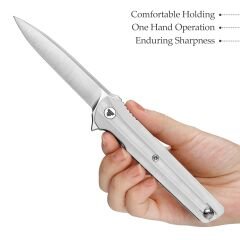 Trivisa Seagull-W | Liner Lock | G10 Sap | 14C28N Çelik Çakı | TY28-WG-14