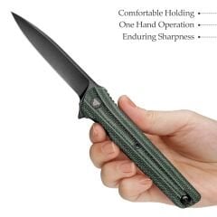 Trivisa Seagull-G | Liner Lock | Mikarta Sap | 14C28N Çelik Çakı | TY28-GM-14