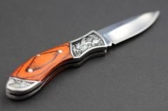 Alaska Mini Gravür Desenli Yaylı Çakı