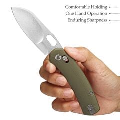 Trivisa Lamb-03G | Çapraz Kilitli | G10 Sap | N690 Çelik Çakı | TY26-G-N