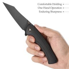 Trivisa Lynx-03B | Başparmak Sapı | Astar Kilitli | G10 Sap | S35VN Çelik Çakı | TY05-BB-SG