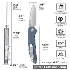 Trivisa Arae-03G | Arka Kilitli | G10 Sap | 14C28N Çelik Çakı | TY27-GG-14