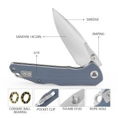 Trivisa Arae-03G | Arka Kilitli | G10 Sap | 14C28N Çelik Çakı | TY27-GG-14