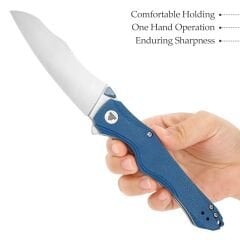 Trivisa Triton-04L | Başparmak Sapı | Mikarta Sap | Önden Açılan 14C28N Çelik Çakı | TY24-LM-14