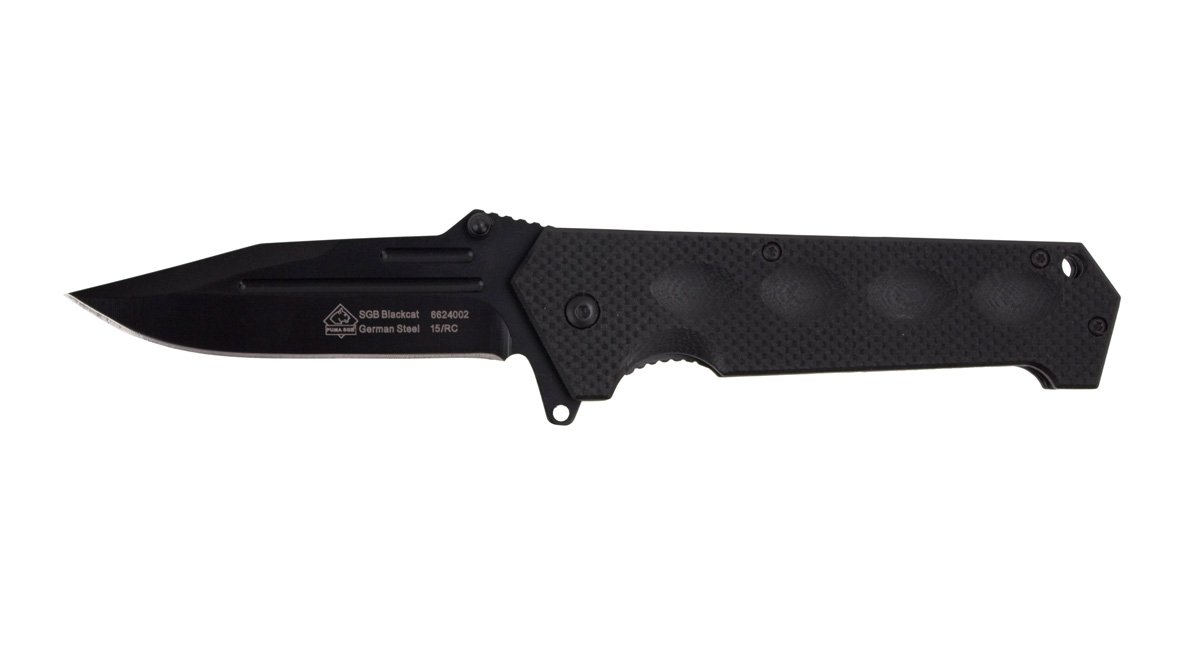 PUMA SGB Blackcat45 Drop Spring Assists One-Hand Knife