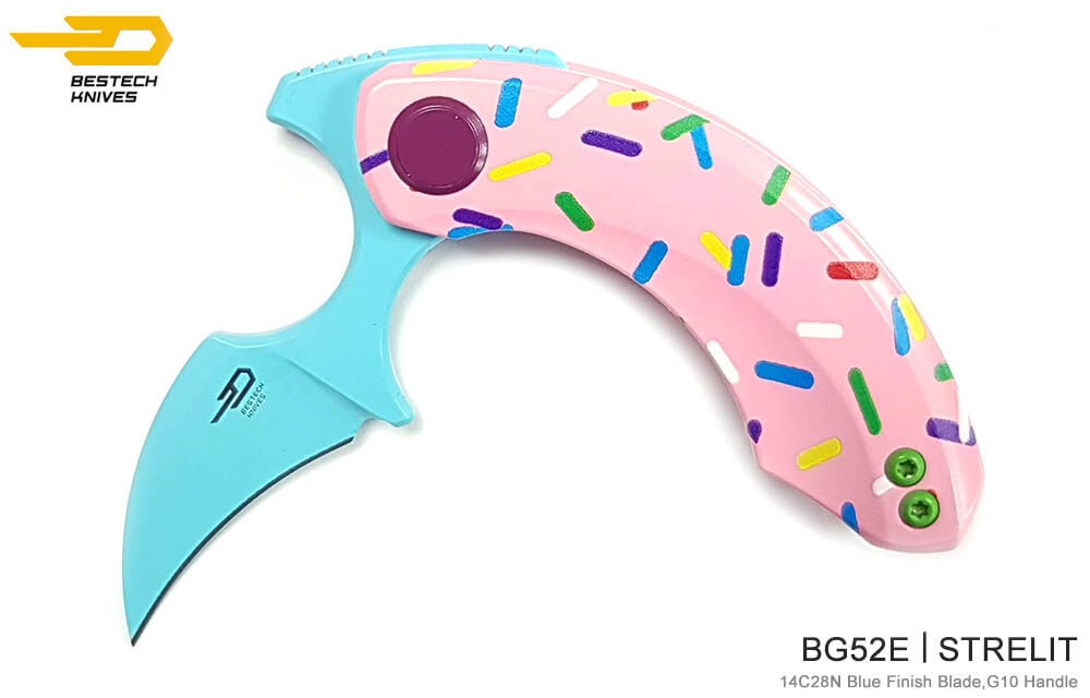 BESTECH Strelit | G10 Sap | 14C28N Çelik Çakı | BG52E