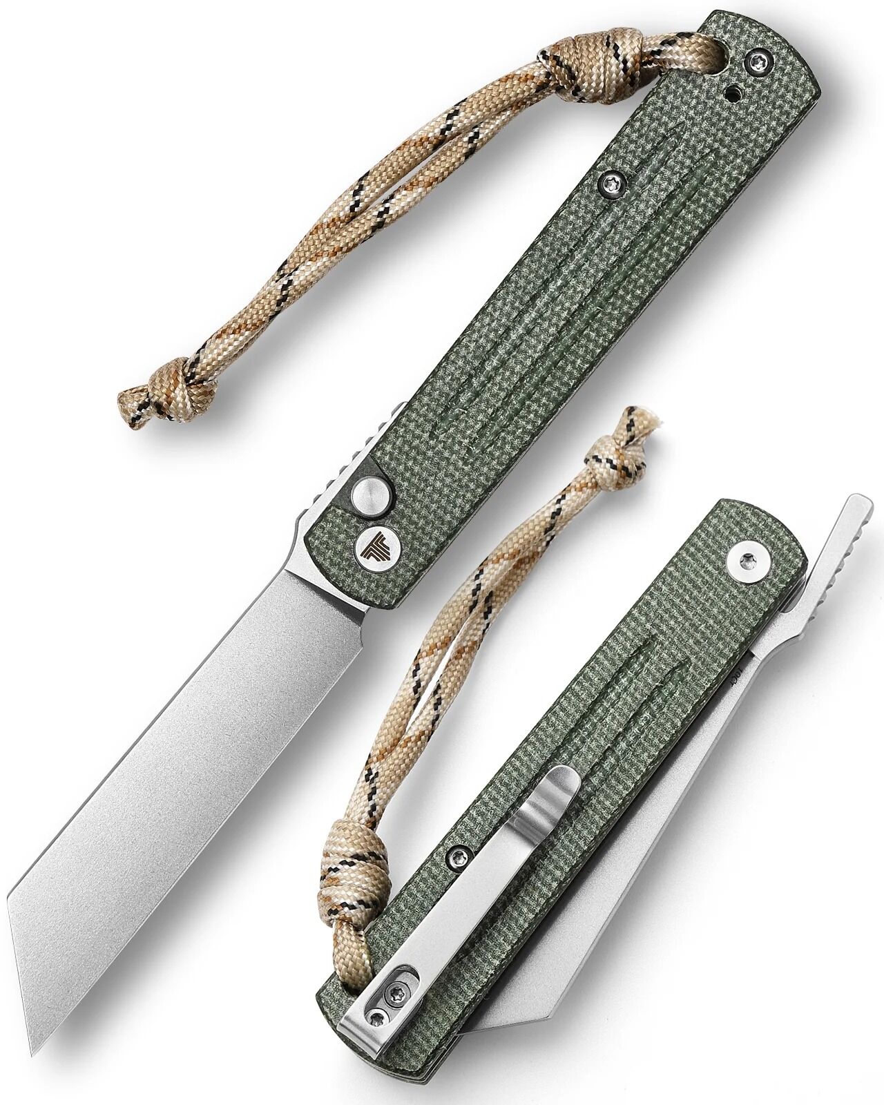 Trivisa Hydra-04G | Higonokami Düğmeli Kilit | Mikarta Sap | 10Cr15CoMoV Çelik Çakı | TY11-GM-10