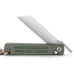 Trivisa Hydra-04G | Higonokami Düğmeli Kilit | Mikarta Sap | 10Cr15CoMoV Çelik Çakı | TY11-GM-10