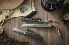 Trivisa Hydra-05 | Higonokami Düğmeli Kilit | Karbon Fiber ve G10 Sap | 10Cr15CoMoV Çelik Çakı | TY11-CG-10