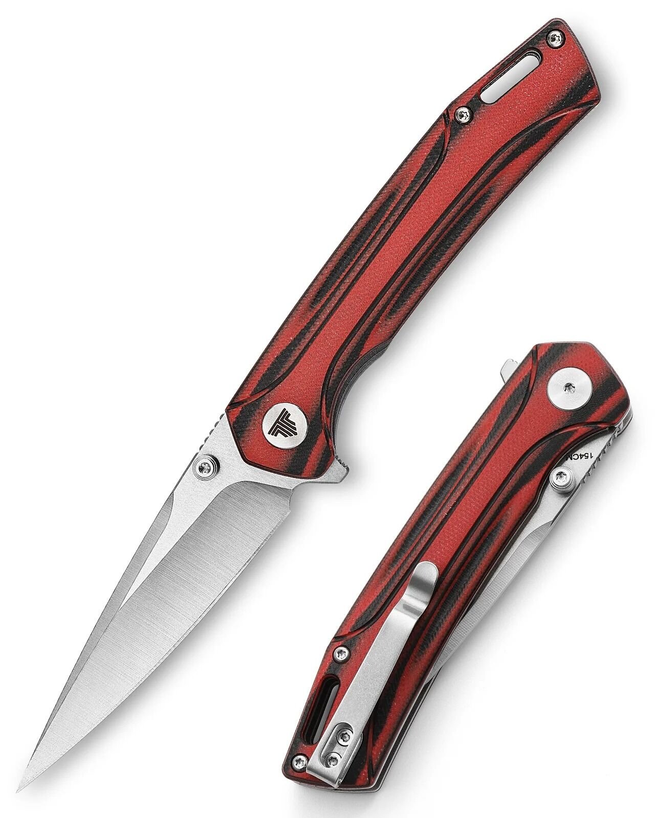 Trivisa Volans-03RB | Astar Kilitli | Katmanlı Mikarta Sap | 154CM Çelik Çakı | TY10-RBG-154