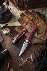 Trivisa Volans-03RB | Astar Kilitli | Katmanlı Mikarta Sap | 154CM Çelik Çakı | TY10-RBG-154