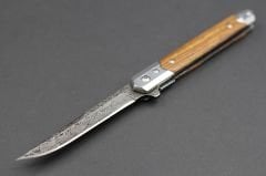 Damascus Benzetme Sivri İthal Tulum Kılıflı Çakı