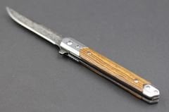 Damascus Benzetme Sivri İthal Tulum Kılıflı Çakı