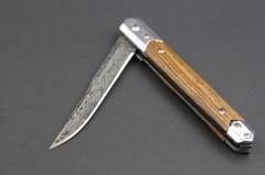 Damascus Benzetme Sivri İthal Tulum Kılıflı Çakı