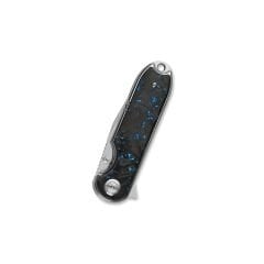 QSP Nebula | Mavi Parçalanmış Karbon Fiber Sap | 14C28N Çelik Çakı | QS168-C