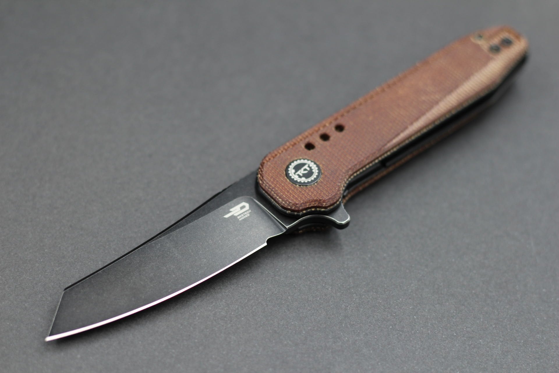 BESTECH Syntax | Natural Micarta Sap | 14C28N Çelik Çakı | BG40F
