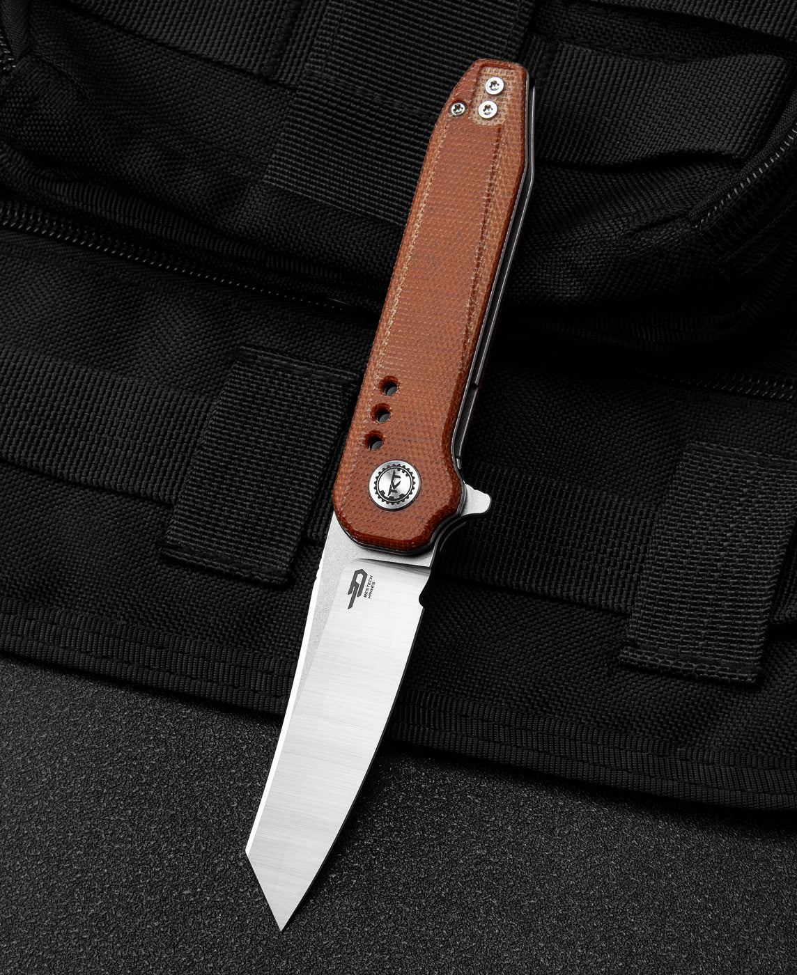BESTECH SYNTAX Natural Micarta Sap 14C28N Çakı BG40E