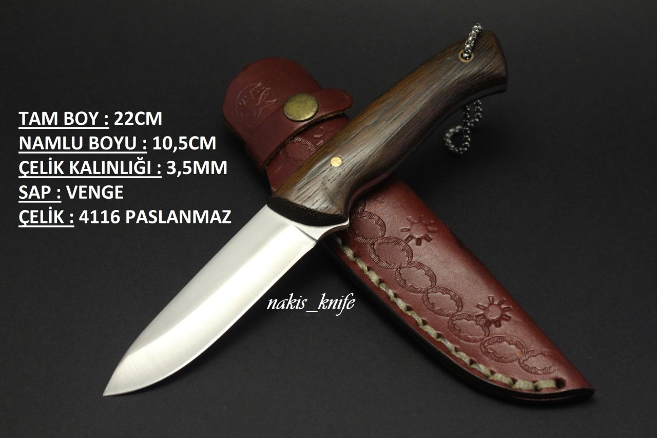 Venge Sap Bushcraft Orta Boy Av Bıçağı 2