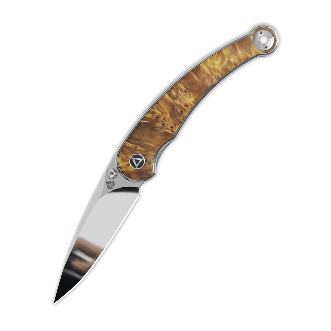 QSP Dolphin | Stabilize Ahşap Sap | Liner Lock | 14C28N Çelik Çakı | QS161-B