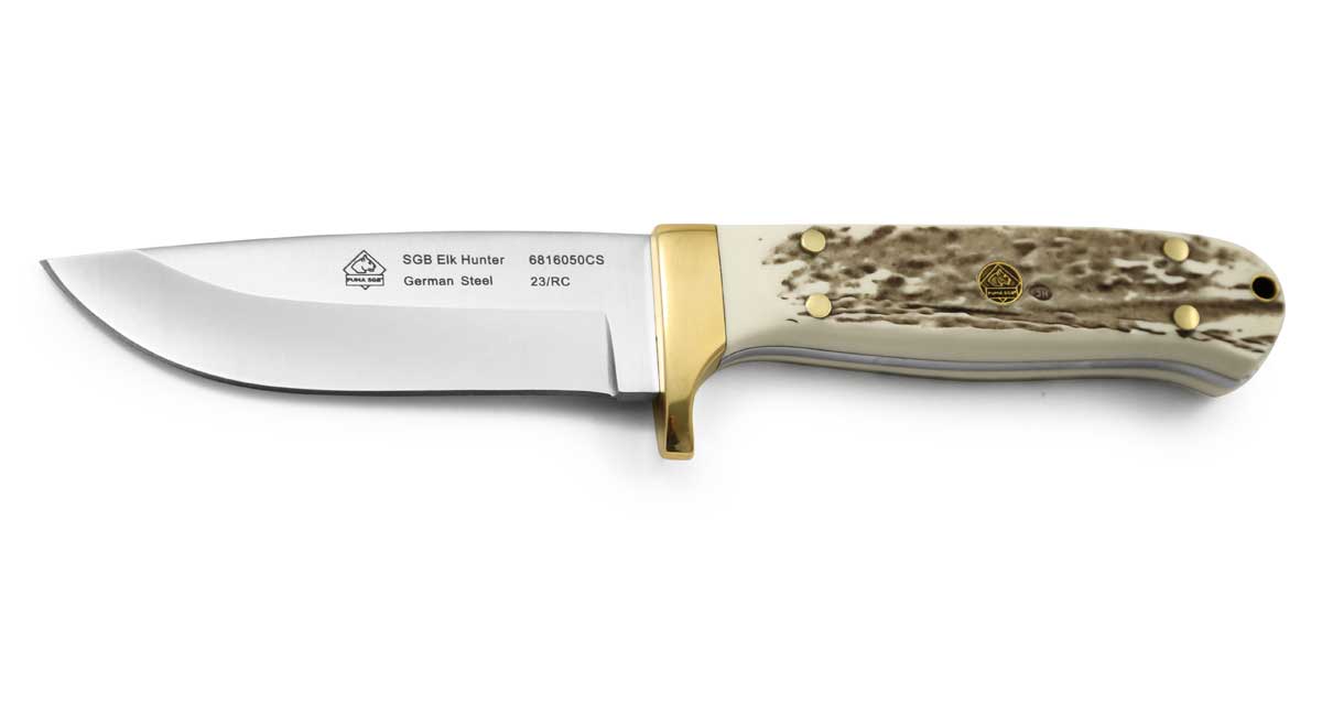 Puma SGB Elk Hunter | Geyik Boynuz Benzetme Sap ( Sentetik Malzeme ) | 1.4116 Çelik Bıçak | 6816050CS