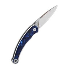 QSP Dolphin | Mavi Reçine Sap | 14C28N Çelik Çakı | QS161-E