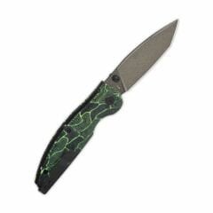 QSP Turtle Punk | Siyah/Yeşil G10 Sap | 14C28N Çelik Çakı | QS158-C2
