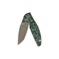 QSP Turtle Punk | Siyah/Yeşil G10 Sap | 14C28N Çelik Çakı | QS158-C2