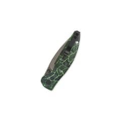 QSP Turtle Punk | Siyah/Yeşil G10 Sap | 14C28N Çelik Çakı | QS158-C2
