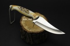 D2 Çelik Geyik Boynuz Av Bıçak Modelimiz