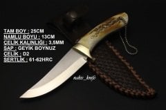 D2 Çelik Geyik Boynuz Av Bıçak Modelimiz 2