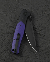 BESTECH SWORDFISH BG62C Siyah Ve Mor G10 Sap 14C28N Çakı