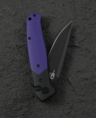 BESTECH SWORDFISH BG62C Siyah Ve Mor G10 Sap 14C28N Çakı