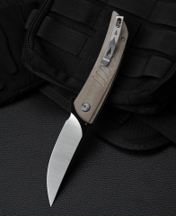 BESTECH SWIFT BG30C-2: Bej Micarta Sap 3,54'' D2 Bıçak