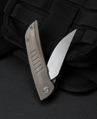 BESTECH SWIFT BG30C-2: Bej Micarta Sap 3,54'' D2 Bıçak