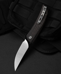BESTECH SWIFT BG30B-2: Siyah Micarta Saplı 3,54'' D2 Bıçak
