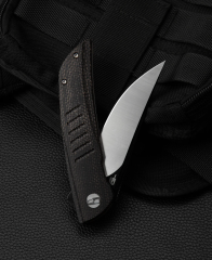 BESTECH SWIFT BG30B-2: Siyah Micarta Saplı 3,54'' D2 Bıçak