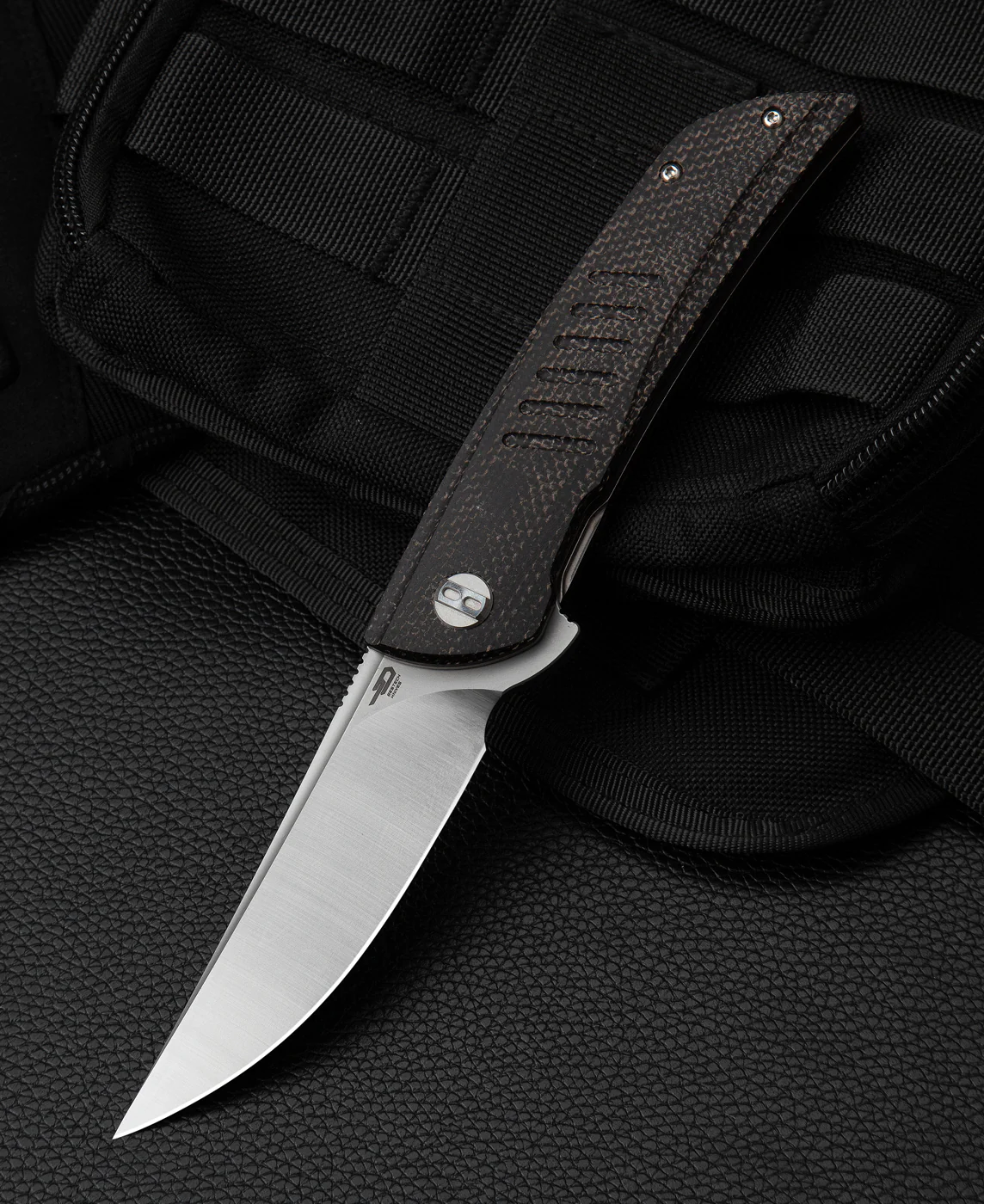 BESTECH SWIFT BG30B-1: Siyah Micarta Saplı 3,54'' D2 Bıçak
