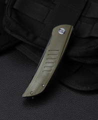 BESTECH SWIFT BG30A-2: Yeşil Micarta Saplı 3,54'' D2 Bıçak